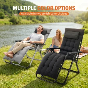 JHK Zero Gravity Reclining Camping Lounge Chair